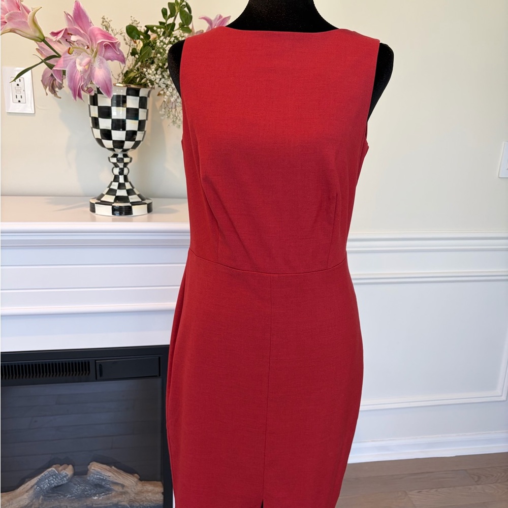 Ann Taylor Petite Deep Red dress